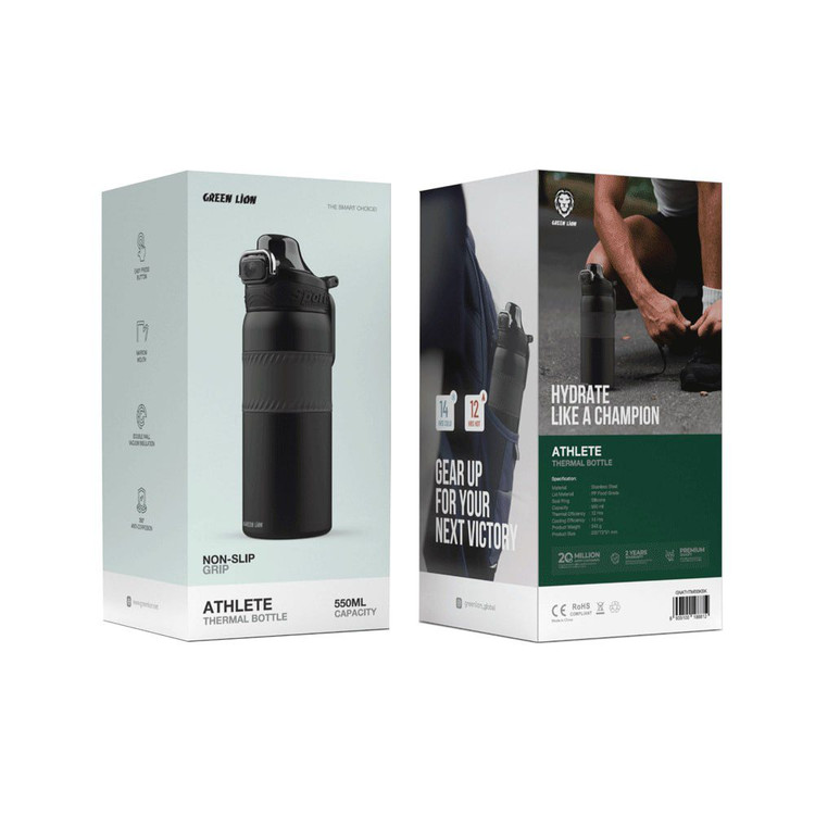 فلاکس ورزشی گرین لاین مدل Athlete حرارتی خرید فلاکس حرارتی ورزشی Green Lion Athlete با طراحی ارگونومیک و عایق دما