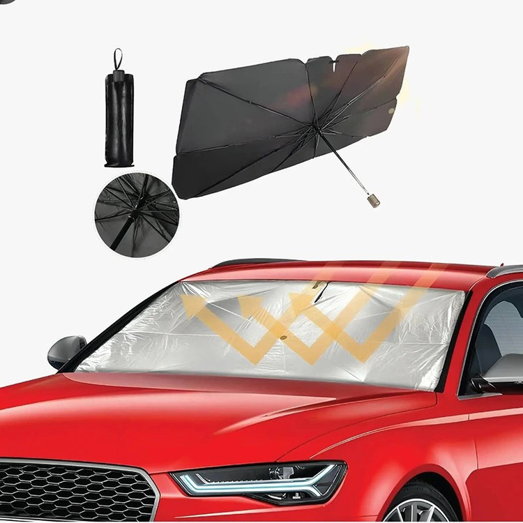 چتر آفتاب گیر خودرو مدل WINDSHIED SUNSHADE UMBRELLA گرین لاین