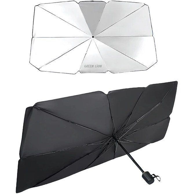 چتر آفتاب گیر خودرو مدل WINDSHIED SUNSHADE UMBRELLA گرین لاین