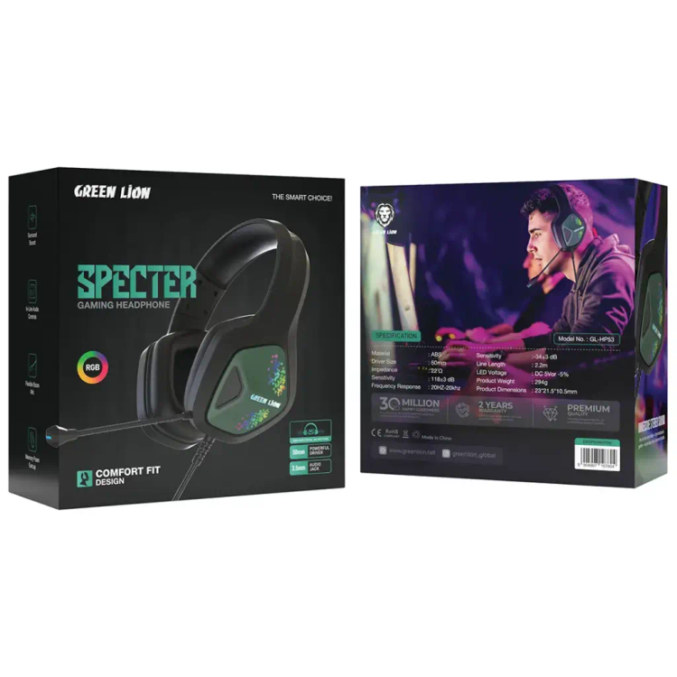 هدست گیمینگ گرین لاین مدل SPECTER GL-HP53