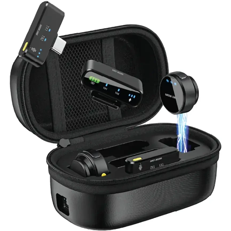میکروفون بیسیم یقهای گرین لاین مدل GM-85X سه کاره