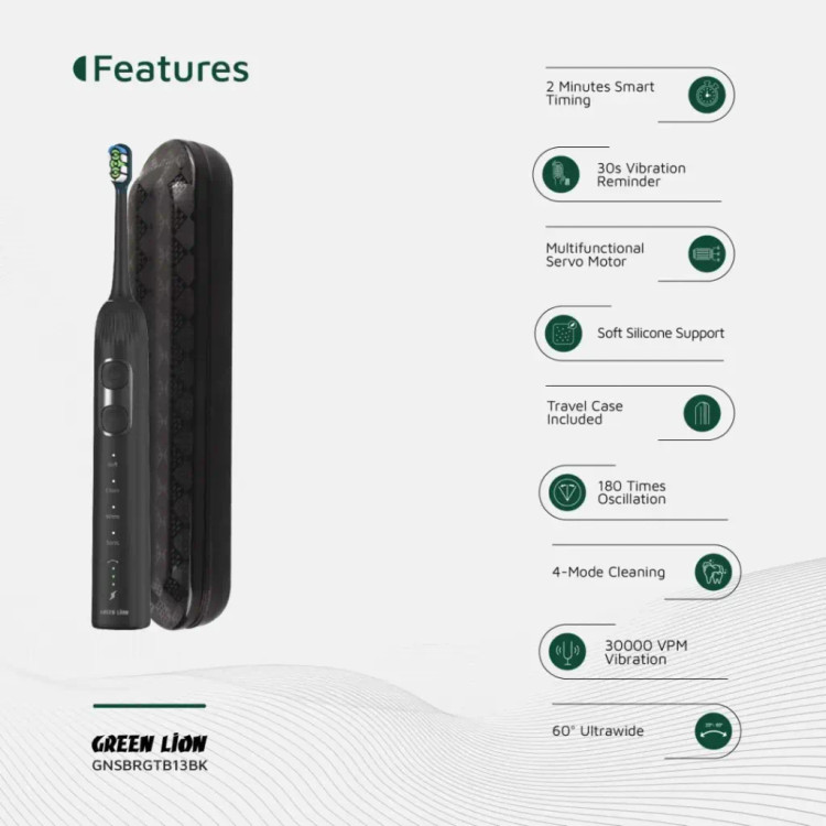 مسواک برقی گرین لاین Green Lion Smart Brush 60° Ultrawide