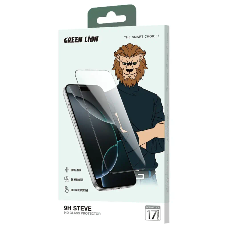 محافظ صفحه نمایش GREEN LION مدل STEVE برای آیفون 17PROMAX