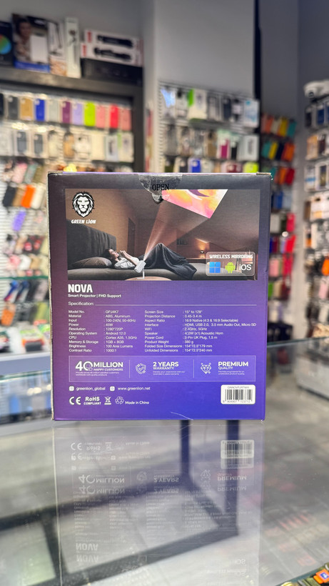 ویدئو پروژکتور گرین لاین مدل Nova Smart GNNOVPJRTWH