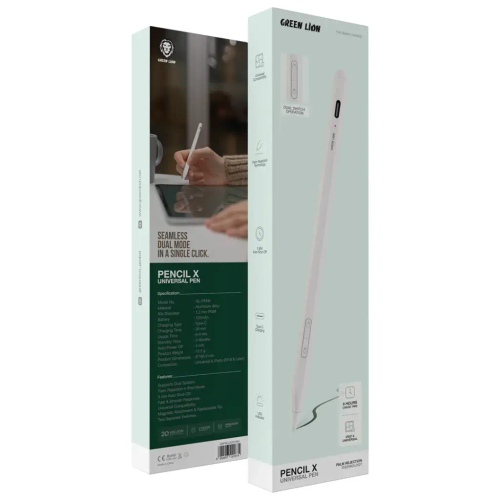 قلم هوشمند گرین لاین Pencil X Universal Pen مدل GNPNCLX2N1WH