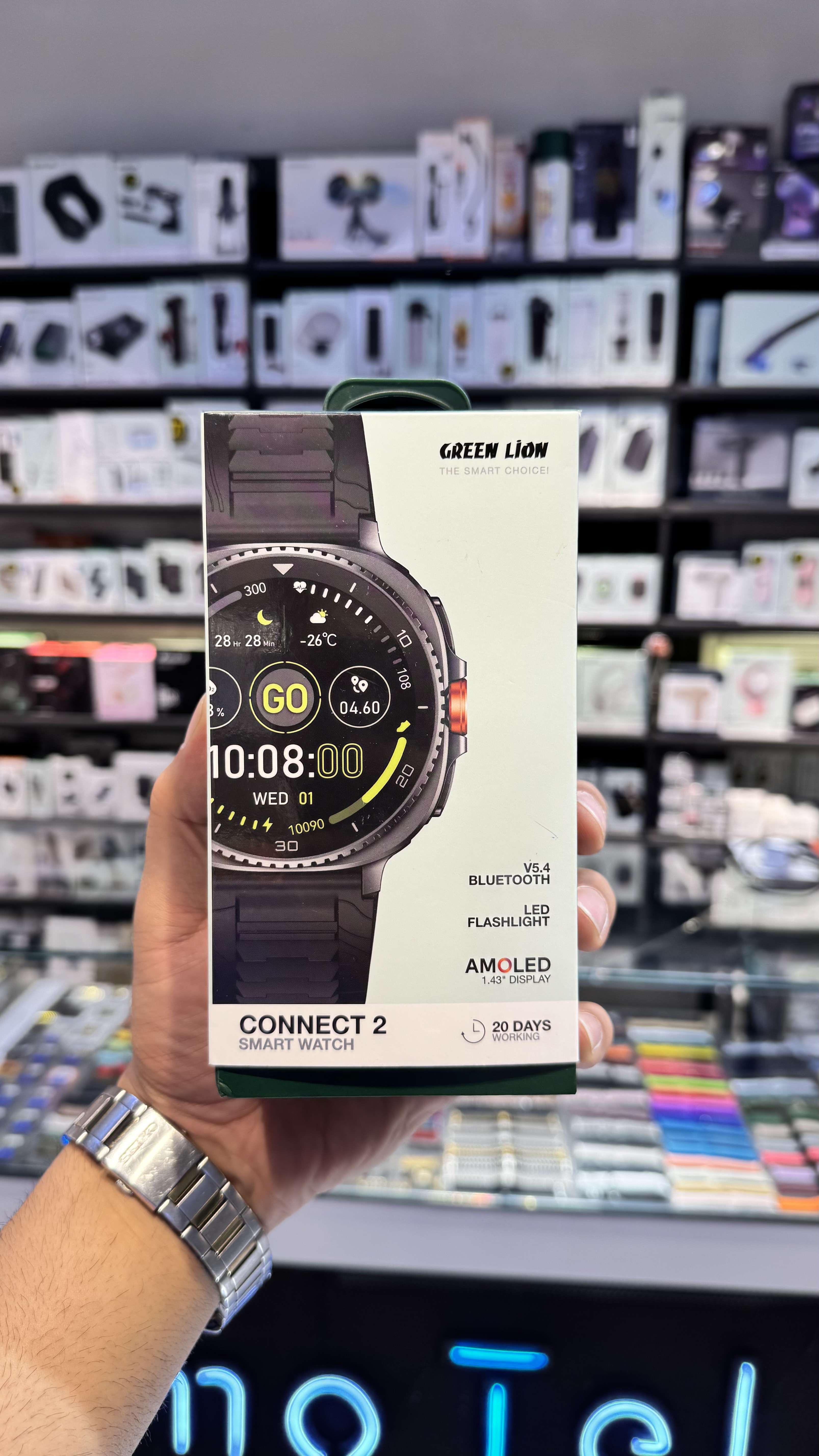 ساعت هوشمند گرین لاین مدل Connect 2 با نمایشگر AMOLED و قابلیت مکالمه بلوتوثی