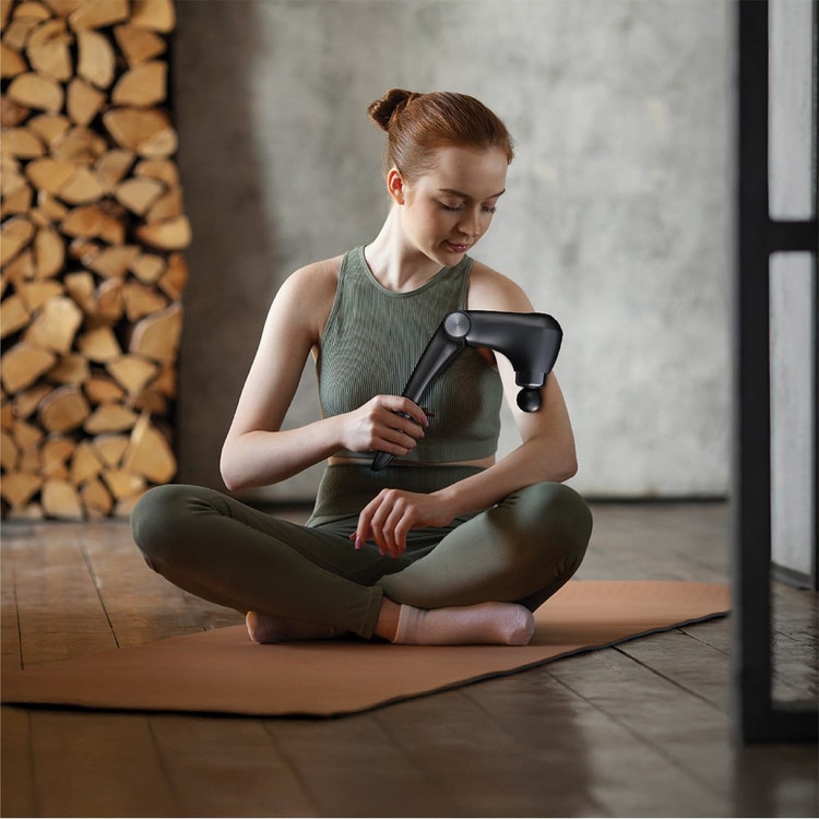 ماساژور تفنگی تاشو گرین لاین مدل Foldable Massage Gun با دسته قابل تنظیم