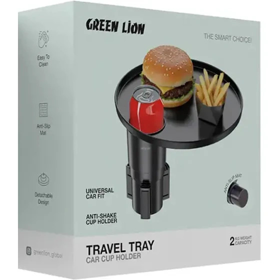 سینی غذای خودرو گرین لاین Green Lion مدل GX-58 ضد لغزش و مسافرتی