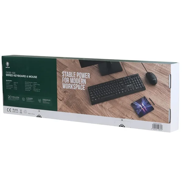 کیبورد و موس گرین لاین مدل GKM-100
