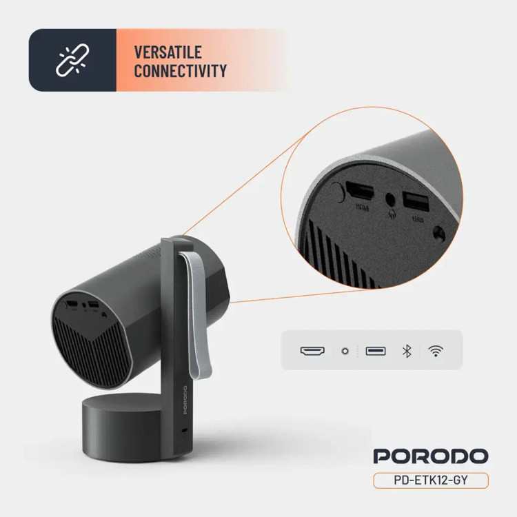 ویدیو پروژکتور پرودو مدل SMART PROJECTOR کیفیت FULL HD قابل حمل