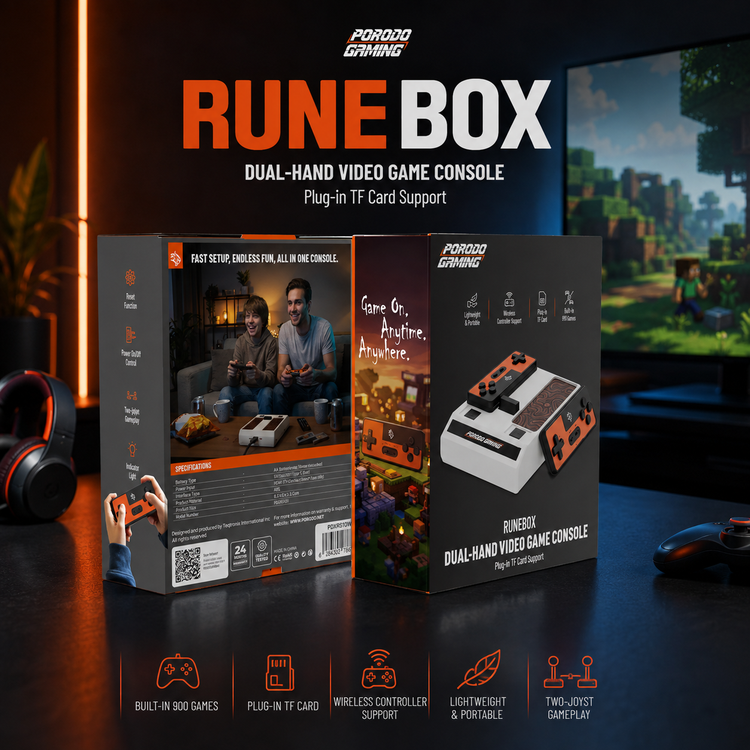 کنسول بازی ویدیویی دو دسته Porodo Gaming Runebox