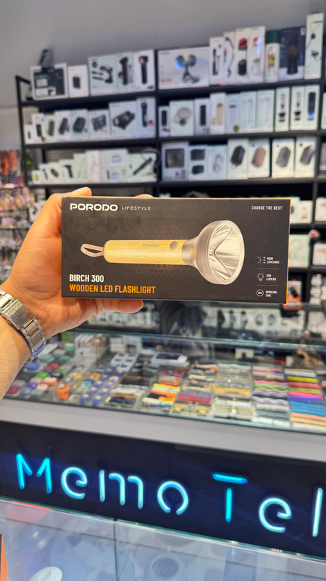 چراغ قوه چوبی پرودو مدل Birch300 با لامپ LED