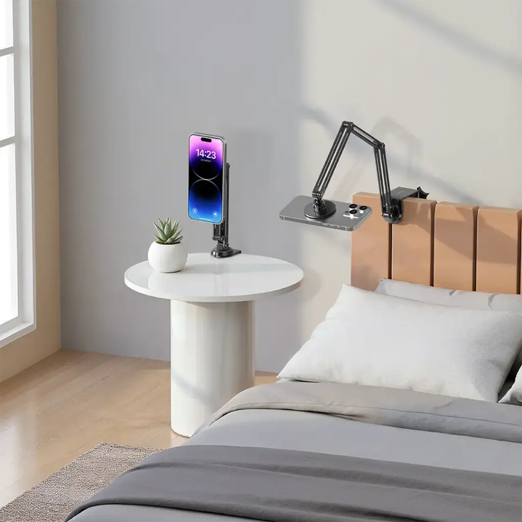 پایه نگهدارنده موبایل مگسیف Porodo، تاشو با قابلیت چرخش ۳۶۰ درجه و طول قابل تنظیم