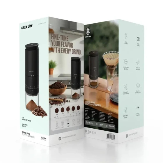 آسیاب قهوه شارژی گرین لاین مدل Grind Pro با 38 درجه تنظیم آسیا