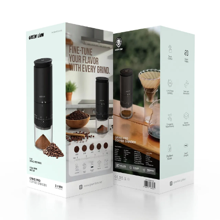 آسیاب قهوه شارژی گرین لاین مدل Grind Pro با 38 درجه تنظیم آسیا