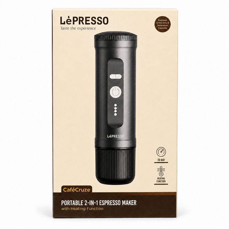 دستگاه اسپرسو شارژی لپرسو مدل LPCFFPCM0095 قابل حمل ۲ در ۱