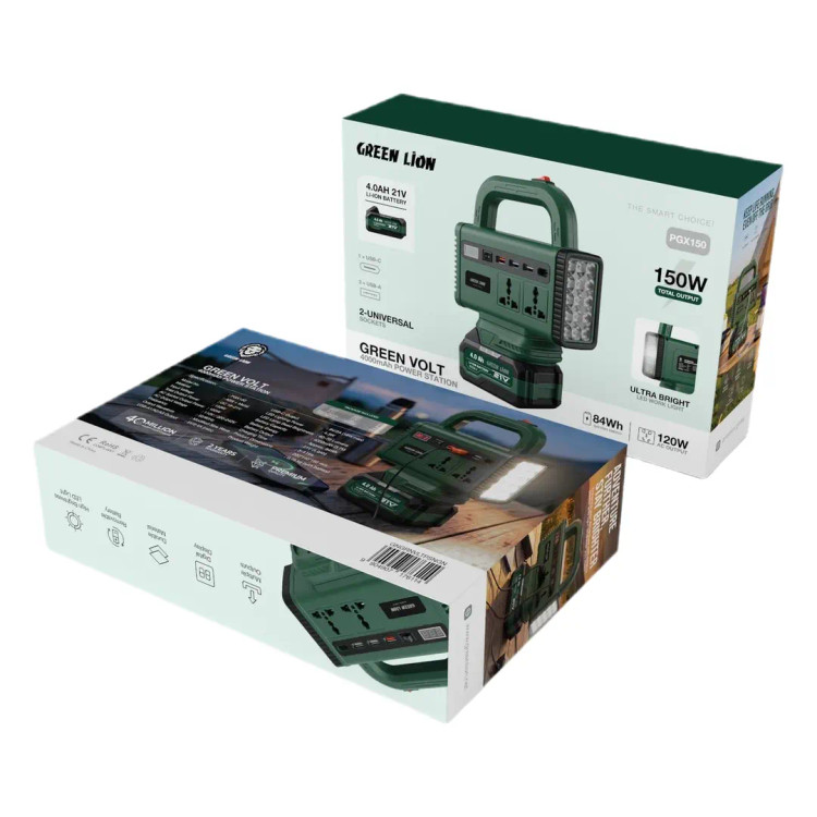 پاور استیشن گرین لاین Green Volt ظرفیت 4000 میلیآمپر ساعت | توان 150 واات