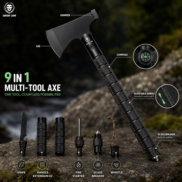 تبر چندکاره گرین لاین Green Lion Multi-Tool Axe مشکی