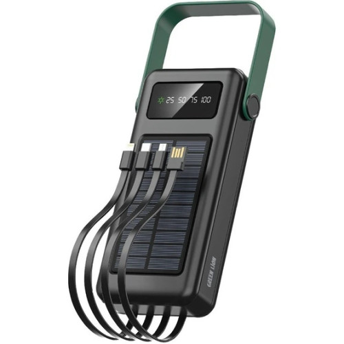 پاوربانک خورشیدی گرین لاین Solar Max ظرفیت 30000 میلیآمپر ساعت