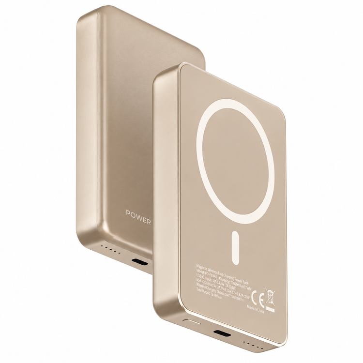 پاوربانک پاورولوجی MAGSAFE ALUMINUM ظرفیت ۱۰ هزار میلی آمپر