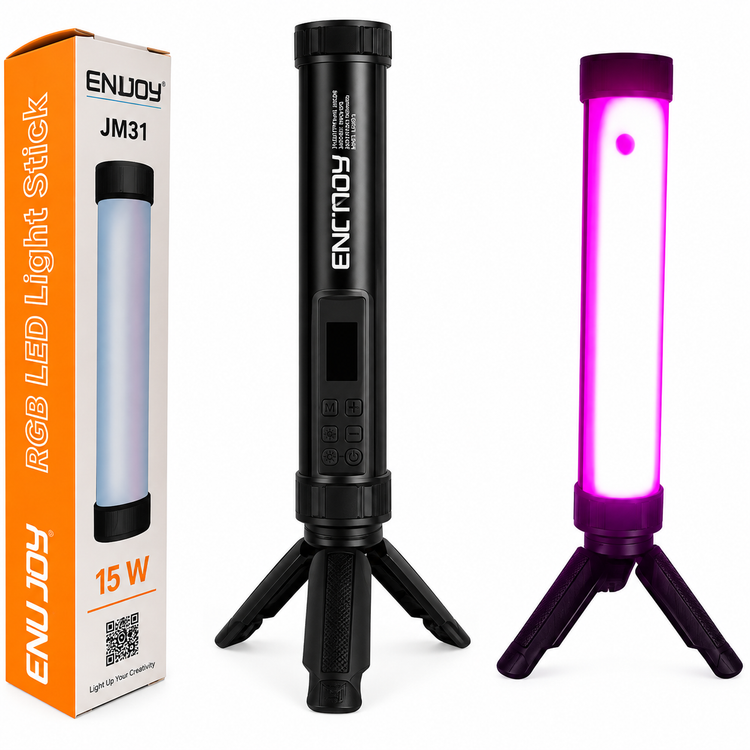 نور باتومی RGB انوجوی ENUJOY JM31 مدل 15W با سهپایه