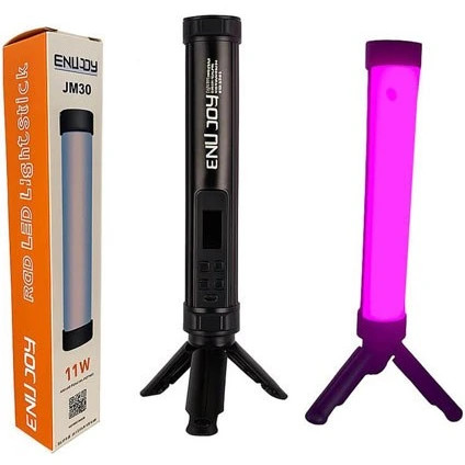 نور باتومی RGB انوجوی ENUJOY JM30، توان 11 وات، همراه سهپایه