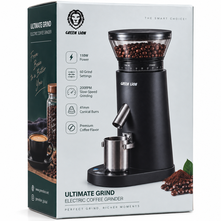 آسیاب قهوه برقی گرین لاین Ultimate Grind مدل GNULCGRNRBK