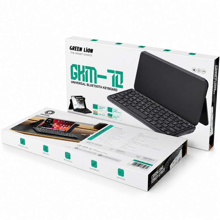 کیبورد بلوتوثی یونیورسال گرین لاین GKM-70 مشکی