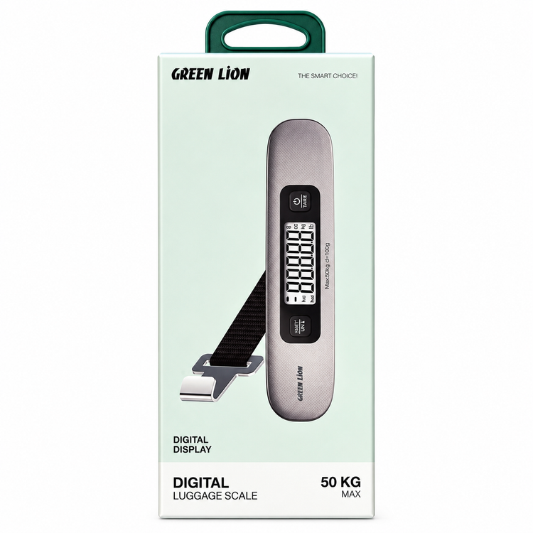 ترازوی دیجیتال چمدان گرین لاین مدل Digital Luggage Scale ظرفیت ۵۰ کیلوگرم